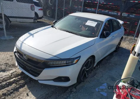 2021 Honda Accord Sport from USA, damaged, VIN 1HGCV1F37MA052992